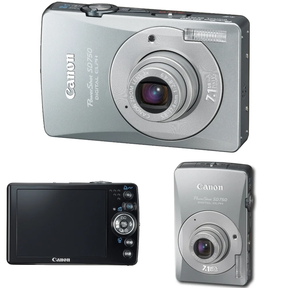 Canon PowerShot SD750 7.1MP Digital ELPH Camera Silver